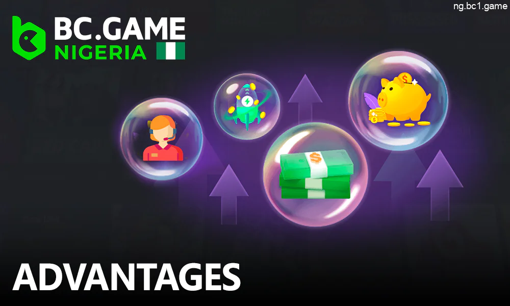 Benefits of BC.Game for Nigerian players and bettors