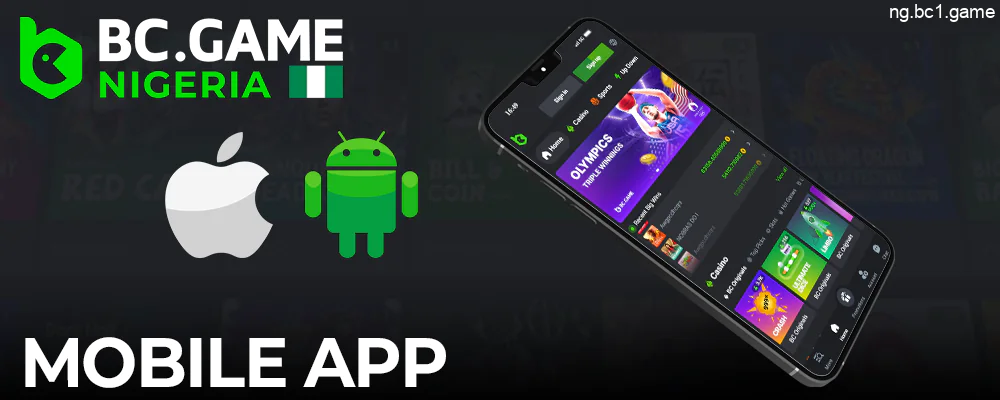 BC.Game Casino's mobile app for Nigerian players