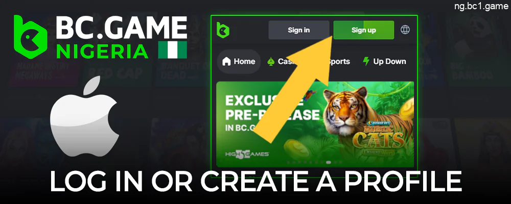 Sign in to your BC.Game account or register to start playing